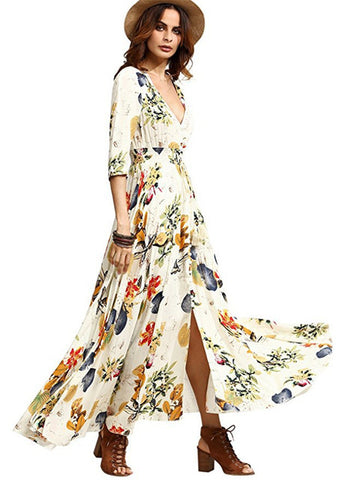 Long Boho Maxi Dress