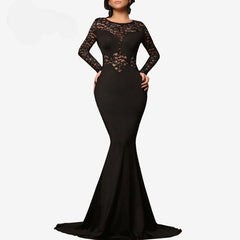 Long Lace Mermaid Dress