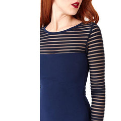 Striped Fishtail Mermaid Dress