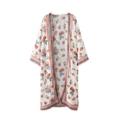 Flower Printed Boho Cardigan