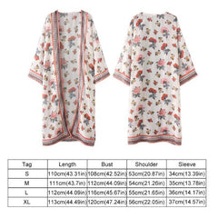 Flower Printed Boho Cardigan