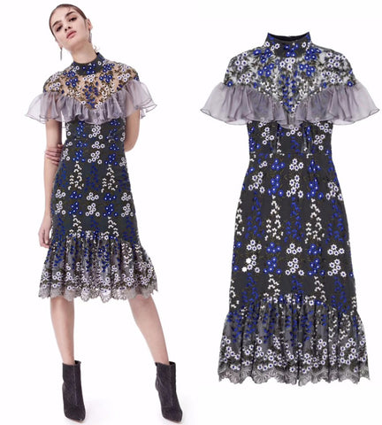 Portrait Fishtail Dress