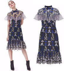 Portrait Fishtail Dress
