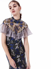 Portrait Fishtail Dress