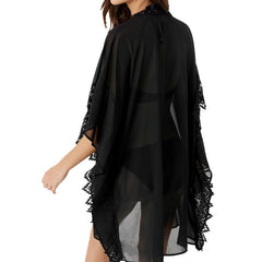 Black Embroidery Kimono 2018