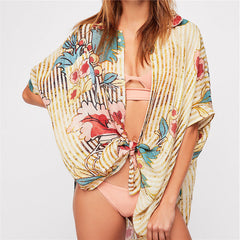 Tropical Flower Bohemian Blouse