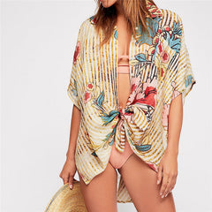 Tropical Flower Bohemian Blouse