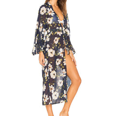 Floral Printed Maxi Boho Dress