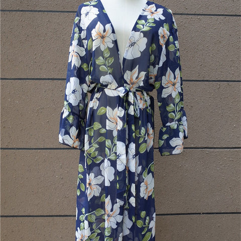 Floral Printed Maxi Boho Dress