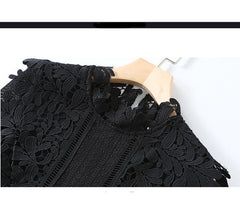 Black Lace Fishtail Dress