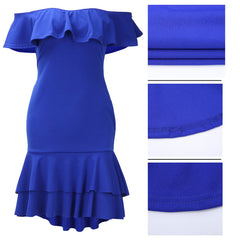 Strapless Knee Length Mermaid Dress