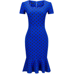 Bodycon Plaid Fishtail Dress
