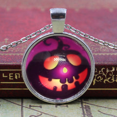 Halloween Light Pumpkin Necklace Gift