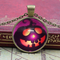 Halloween Light Pumpkin Necklace Gift