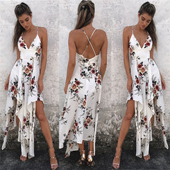 Floral Printing Women Maxi Dress