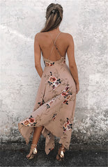 Floral Printing Women Maxi Dress