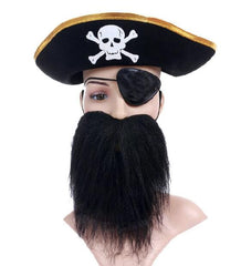 Halloween Pirate Hat Beard Eye Set