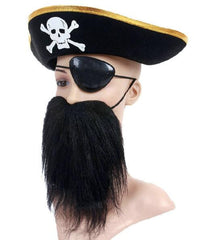 Halloween Pirate Hat Beard Eye Set
