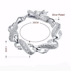 White Men Dragon Bracelets