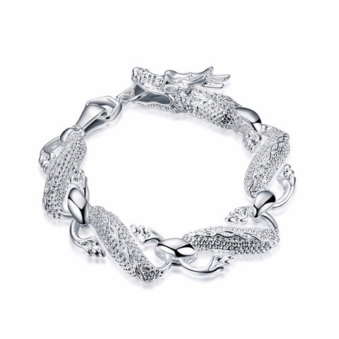 White Men Dragon Bracelets