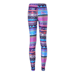 Printed Colorful Tattoo Leggings